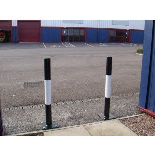 Our fixed parking posts are bolted to the ground